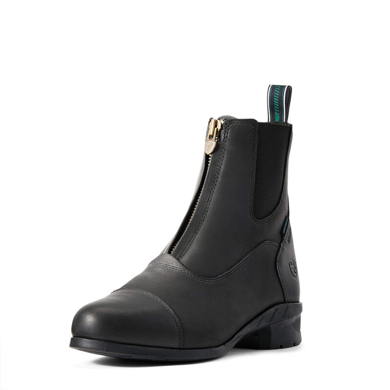 Ariat Reitstiefel Damen - Heritage Iv Zip Waterproof Insulated Paddock Schwarz ( HDIZB-3658 )